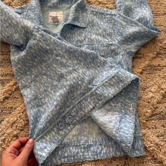 Tommy Bahama Cheetah Print Linen Jacket Size Medium - Picture 12 of 13